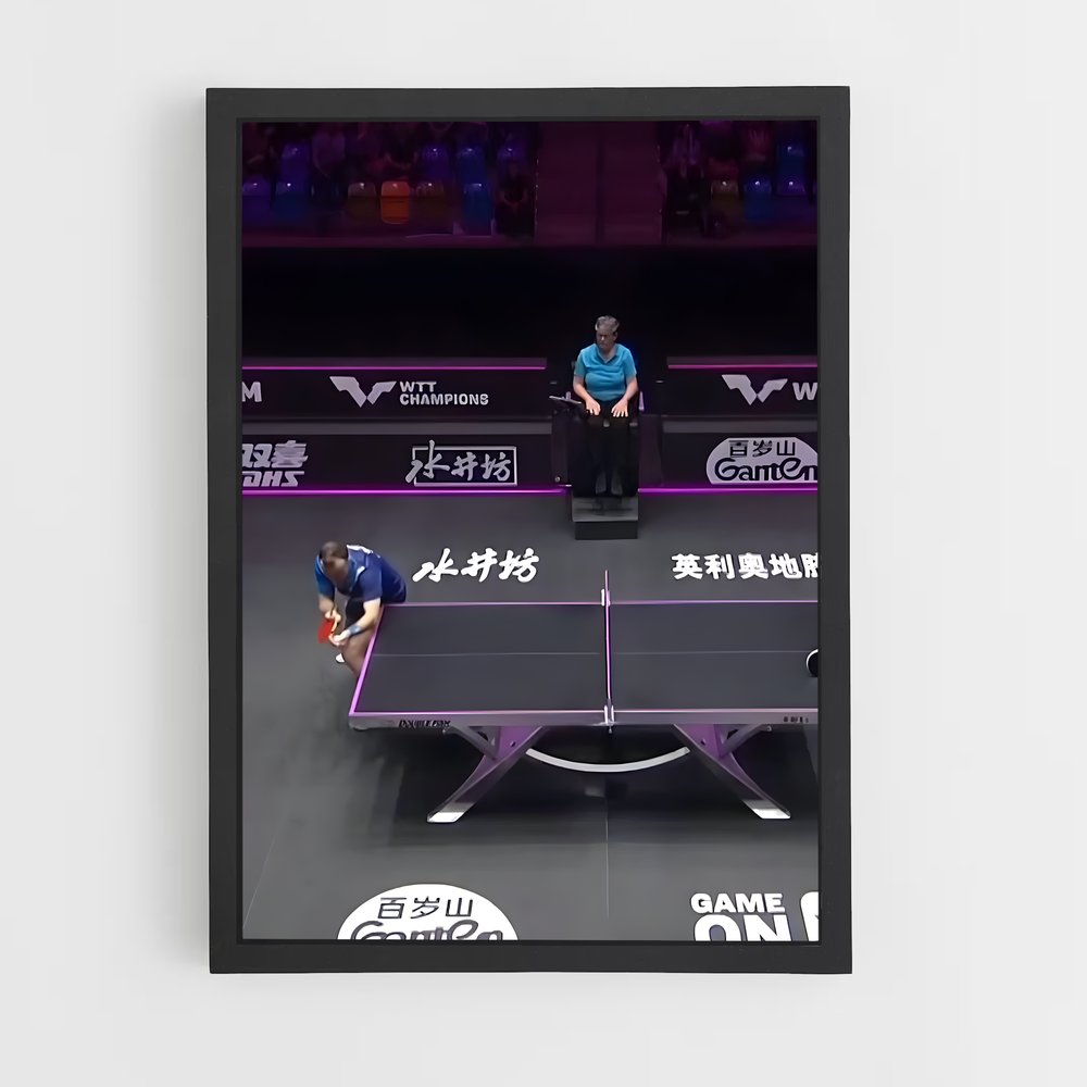 Poster Duel de Ping Pong – affiche Tennis de table (vue 2)